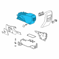 OEM 2022 Buick Enclave Console Assembly Diagram - 84891931