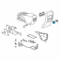 OEM 2019 Buick Enclave Power Outlet Diagram - 23408730