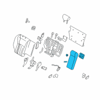 OEM 2014 Infiniti QX50 Rear Seat Armrest Assembly Diagram - 88700-1BA1C