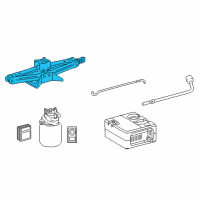 OEM 2017 Toyota Prius Jack Assembly Diagram - 09111-47050