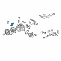 OEM Chevrolet Malibu Water Pump Assembly Gasket Diagram - 55570689