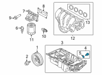 OEM Ford Oil Pan Drain Plug Diagram - EJ7Z-6730-B