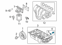 OEM 2022 Ford Transit Connect Oil Pan Drain Plug Diagram - EJ7Z-6730-B