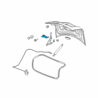 OEM Cadillac STS Latch Diagram - 25885393