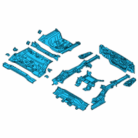 OEM Kia Panel Complete-Rear Diagram - 65500D5000