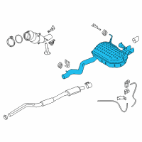 OEM BMW X1 Rear Exhaust Flap Muffler Diagram - 18-30-7-646-431