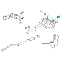 OEM 2014 BMW X1 Tailpipe Trim Alu-Look Diagram - 18-30-7-618-683