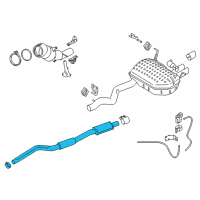 OEM BMW X1 Front Pipe Diagram - 18-30-7-646-430