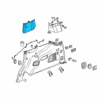 OEM GMC Upper Pillar Trim Diagram - 23229807