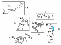 OEM Cadillac CT5 Upper Hose Diagram - 55508979