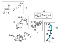 OEM Cadillac CT5 Cooler Line Diagram - 55508595