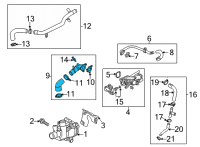 OEM Cadillac Outlet Assembly Diagram - 55487346
