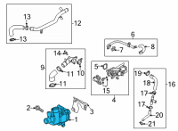 OEM Cadillac CT5 Water Pump Diagram - 55515871