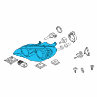 OEM BMW X5 Left Headlight Diagram - 63-11-7-289-001