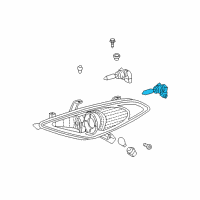 OEM 2007 Toyota Solara Lower Beam Bulb Diagram - 90981-AD001