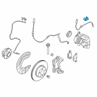 OEM 2022 BMW 330i xDrive BRACKET FOR BRAKE HOSE, FRON Diagram - 34-30-6-877-744