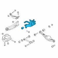 OEM 2014 Lincoln MKX Knuckle Diagram - BT4Z-5B758-A