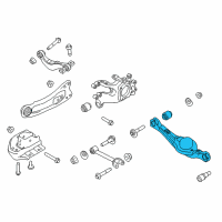 OEM 2014 Ford Edge Lower Control Arm Diagram - BT4Z-5A649-A