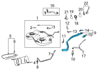 OEM 2022 Toyota Camry Filler Pipe Diagram - 77201-06200