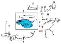 OEM 2020 Toyota Camry Fuel Tank Diagram - 77001-06360