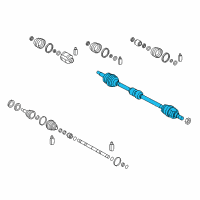 OEM Hyundai Accent Shaft Assembly-Drive, LH Diagram - 49500-H9300