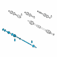 OEM Hyundai Accent Joint & Shaft Kit-Front Axle W Diagram - 49526-H9300