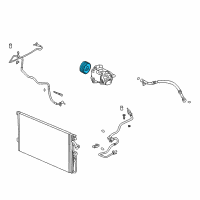 OEM 2003 Chevrolet Cavalier Compressor Clutch Diagram - 15923803