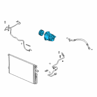 OEM 2003 Chevrolet Cavalier Compressor Assembly Diagram - 15893103