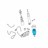 OEM BMW 535i xDrive Rear Pneumatic Spring Diagram - 37-12-6-765-602