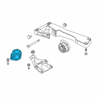 OEM 2015 BMW 328i Engine Mount Left Diagram - 22-11-6-863-821