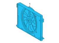 OEM Lexus FAN ASSY, W/MOTOR Diagram - 16360-25040