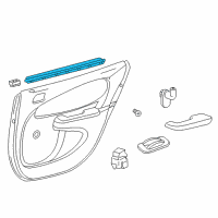 OEM 1999 Toyota Corolla Belt Weatherstrip Diagram - 68173-02060