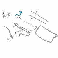 OEM Hyundai Azera Hinge Assembly-Trunk Lid, LH Diagram - 79210-3V000