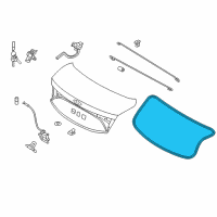 OEM 2015 Hyundai Azera Weather Strip-Trunk Lid Diagram - 87321-3V000