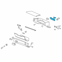 OEM 2008 Pontiac G8 Lamp, Instrument Panel Compartment Diagram - 92258153