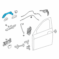 OEM 2015 Honda Accord Handle Left, Front Diagram - 72181-T2A-C71