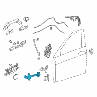 OEM 2016 Honda Accord Checker, Left Front Door Diagram - 72380-T3L-A01