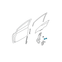 OEM 2009 Nissan Versa Handle Assy-Door Window Regulator Diagram - 80760-EL00A