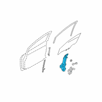 OEM 2011 Nissan Versa Regulator Assembly - Door Window, RH Diagram - 80720-EE00D