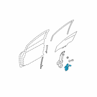 OEM 2007 Nissan Murano Motor Assembly - Regulator, RH Diagram - 80730-8991A