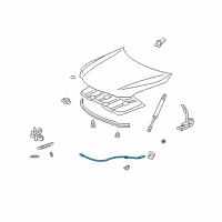 OEM 2008 Toyota Camry Release Cable Diagram - 53630-06100