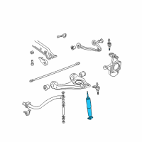 OEM 2005 Chevrolet Suburban 2500 Front Shock Absorber Kit Diagram - 19300054