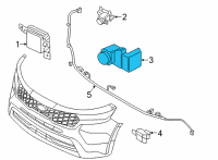 OEM 2021 Kia Sorento Ultrasonic Sensor As Diagram - 99310F60004SS