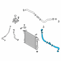 OEM Hyundai Hose Assembly-Radiator, Lower Diagram - 25410-D3500