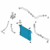 OEM 2019 Kia Sportage Radiator Assembly Diagram - 25310D3500