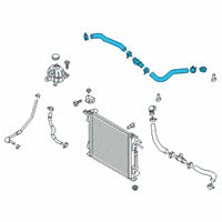 OEM Hyundai Hose Assembly-Radiator, Upper Diagram - 25414-D3500