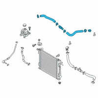 OEM 2019 Hyundai Tucson Hose Assembly-Radiator, Upper Diagram - 25414-D3500