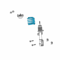 OEM 2009 Ford Mustang Coil Spring Diagram - 7R3Z-5310-K