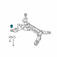 OEM Ford Flex Suspension Crossmember Insulator Diagram - DE9Z-5872-A