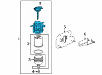 OEM 2021 Chevrolet Silverado 3500 HD Fuel Filter Diagram - 13543066